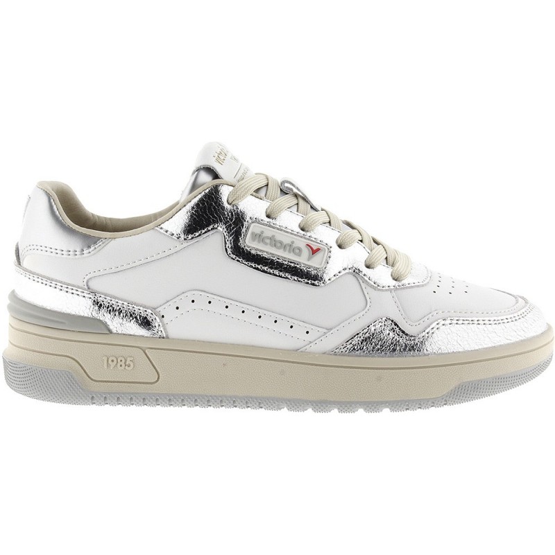 Tênis Feminino Victoria 8800121 Metal Crack C80 PLATA