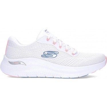 Tênis feminino SKECHERS Archfit modelo 150051 WHITE_PINK