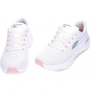 Tênis feminino SKECHERS Archfit modelo 150051 WHITE_PINK