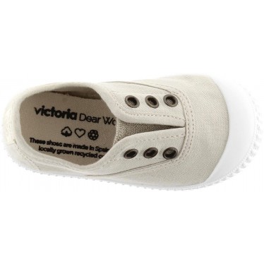 Tênis de lona unissex Victoria 106627 Inglês Elástico HIELO